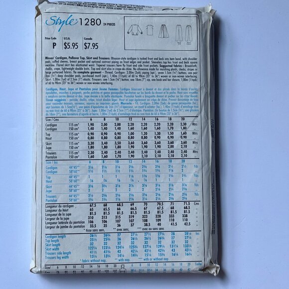 Style Pattern 1280 - Picture 2 of 2